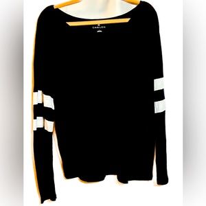 Caslon scoop neck, long sleeve jersey size: L